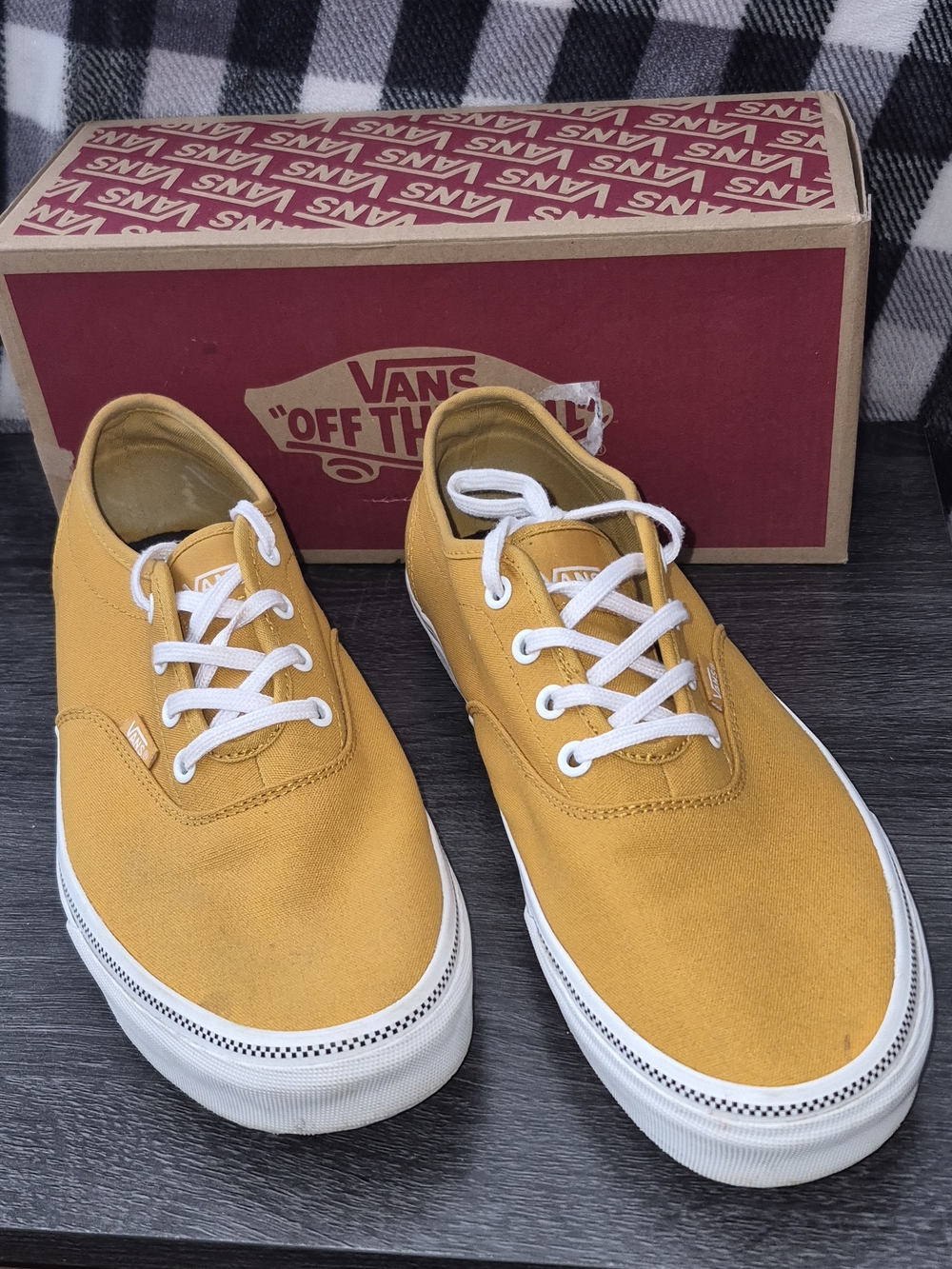 Vans Women's Authentic Low Top Sneakers - Mustard Yellow
